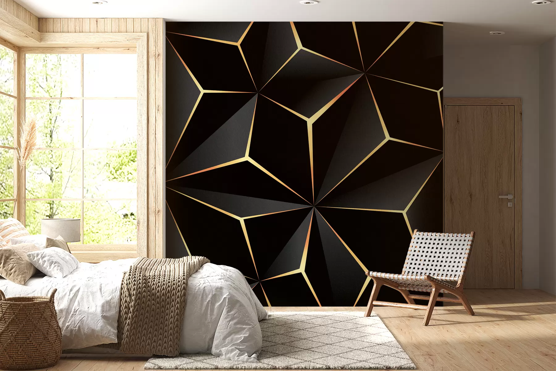 murales de pared Triángulo negro u72104d1