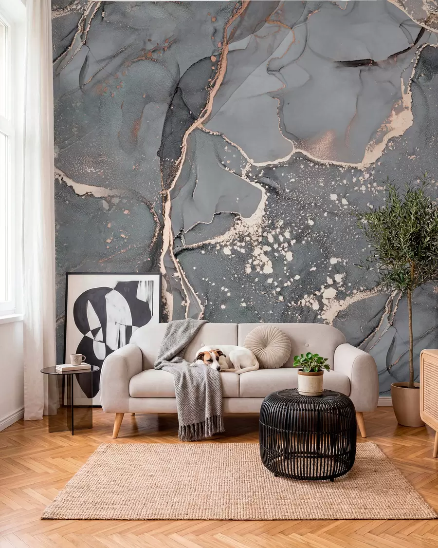 murales de pared Mármol gris u93578d2