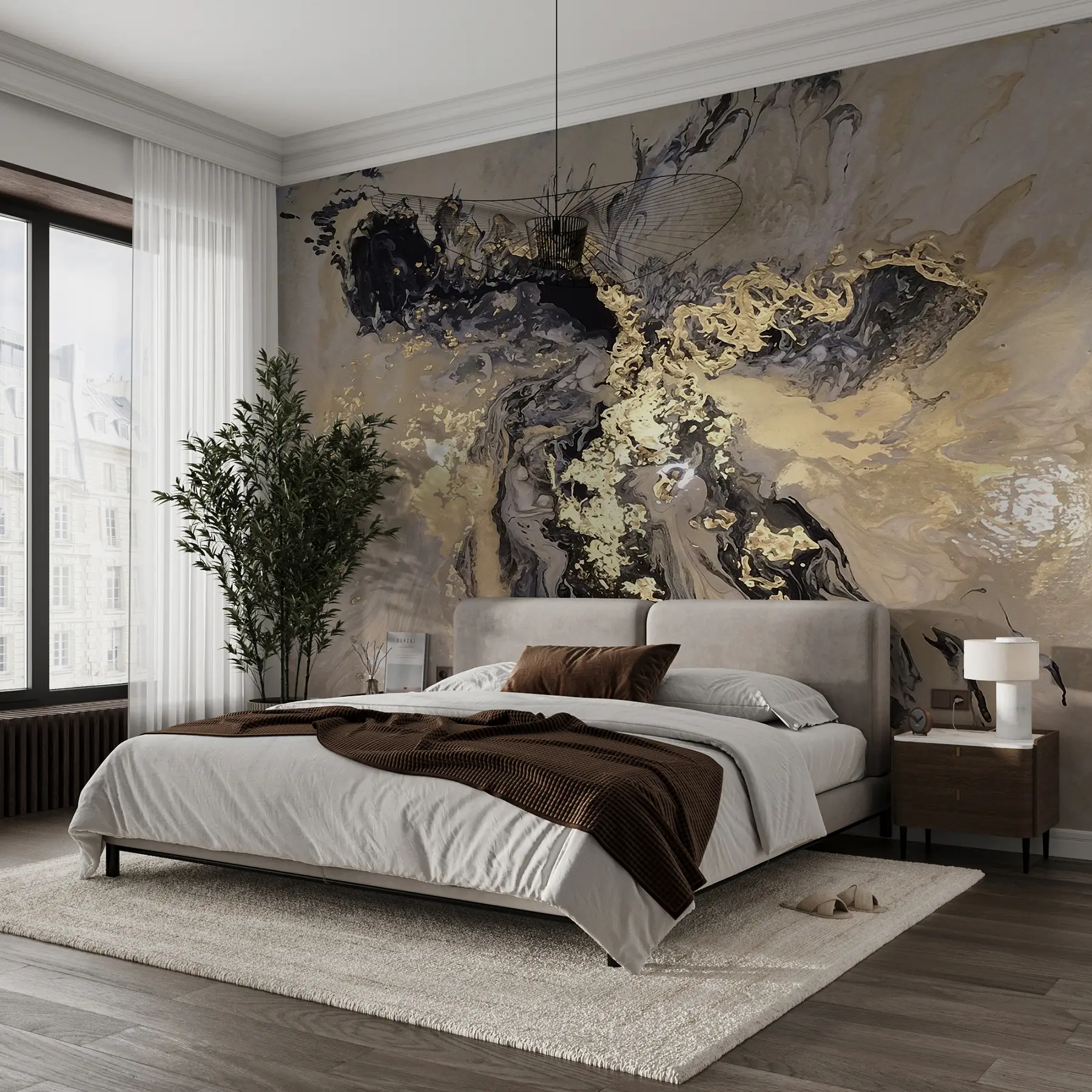 murales de pared Mármol negro u16941d3