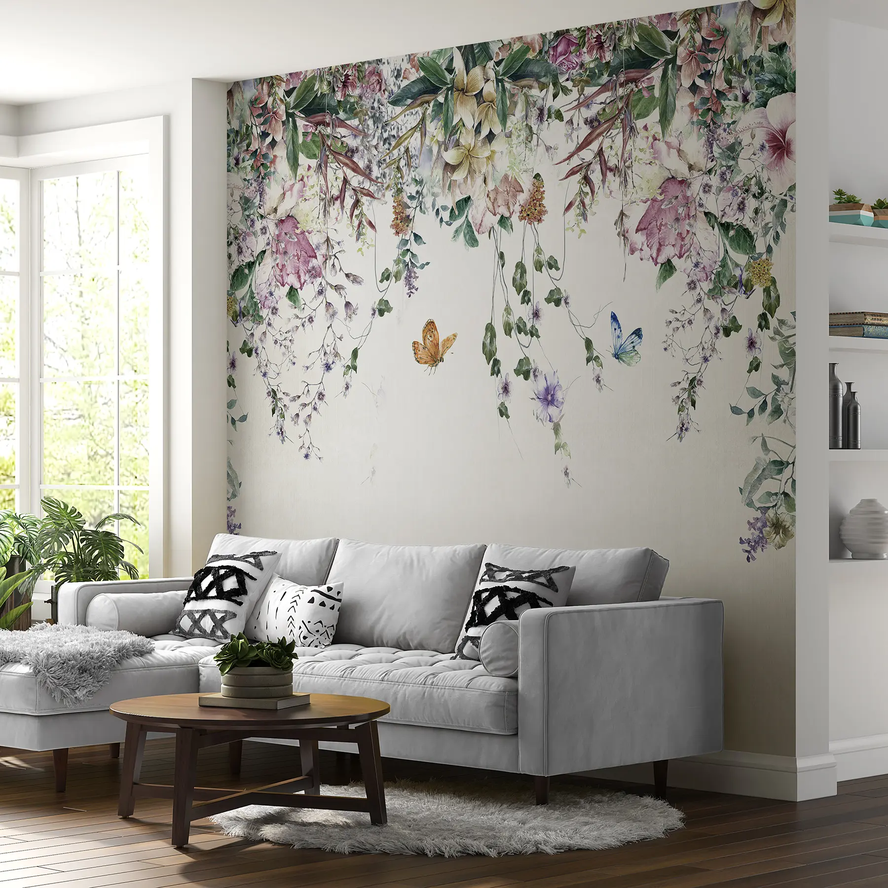 Murales de pared Guirnalda de flores u30601d1 murales de pared Guirnalda de flores u30601d1