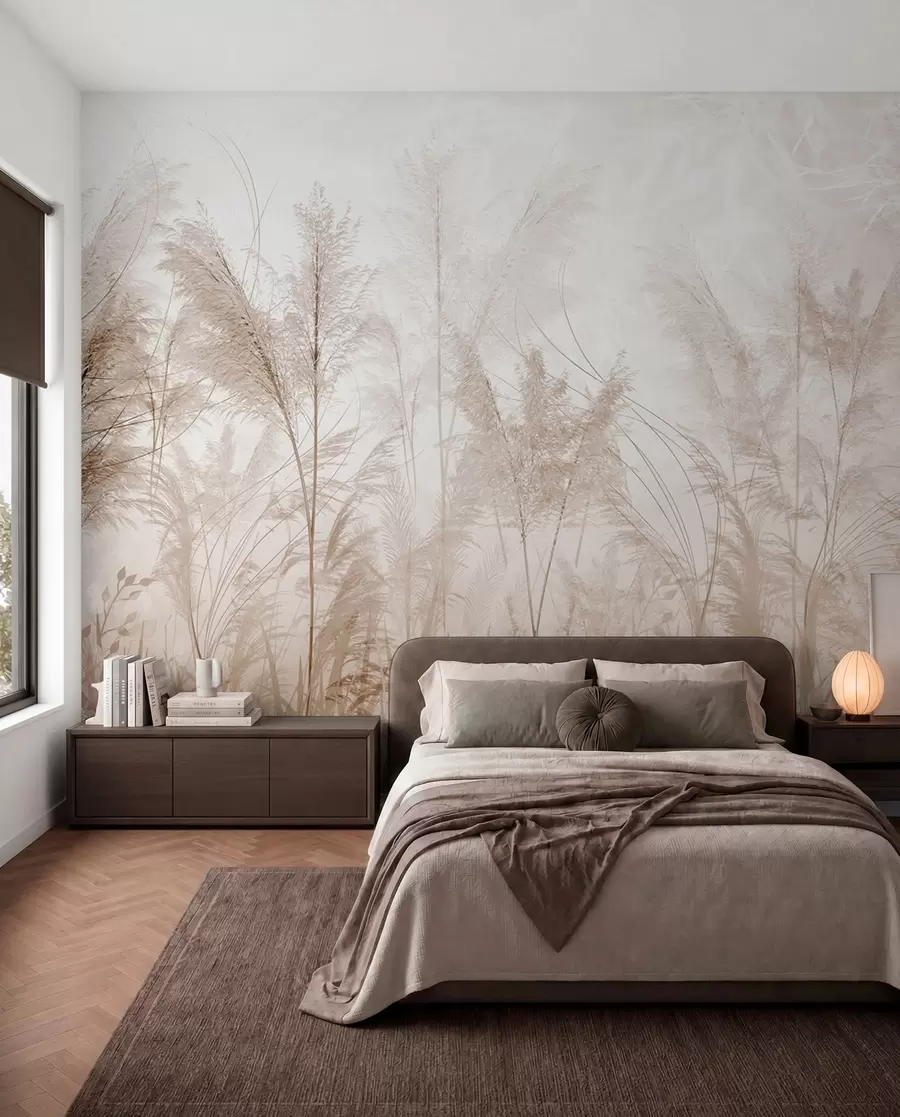 murales de pared Plantas altas en colores pastel u93903d2