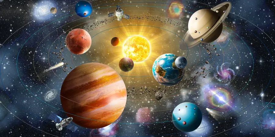 murales de pared Espacio fascinante, sistema solar u97222d2